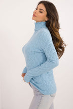 Långärmad Polotröja ljusblå