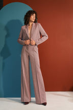 Byxor med vida ben röd