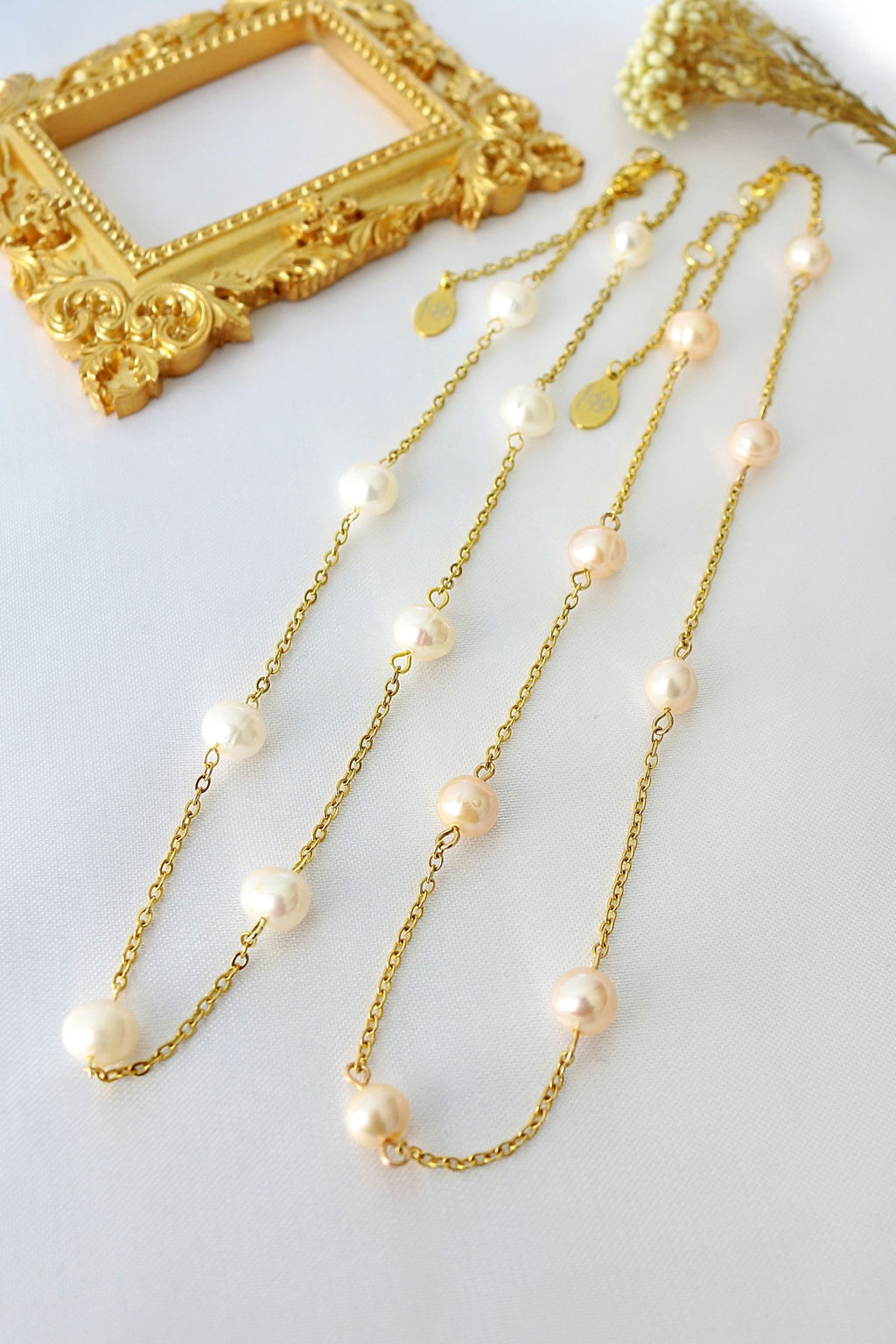 Halsband – 24K Baroque Freshwater Pearls