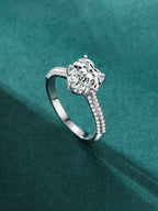 Ring - Heart Ice Crushed – 925 Sterlingsilver med 18 Karats Guldplätering