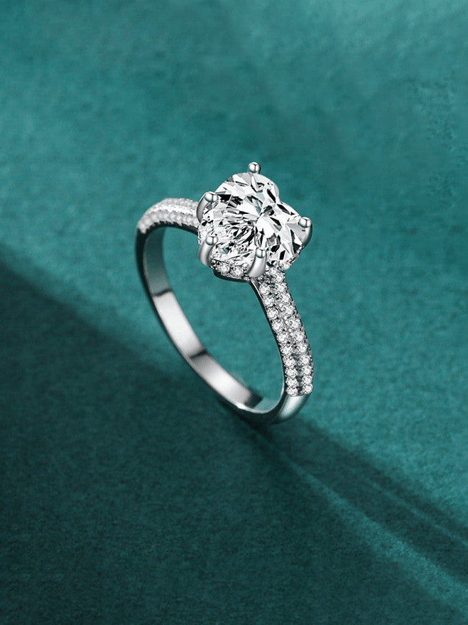 Ring - Heart Ice Crushed – 925 Sterlingsilver med 18 Karats Guldplätering