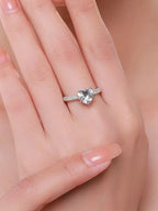 Ring - Heart Ice Crushed – 925 Sterlingsilver med 18 Karats Guldplätering