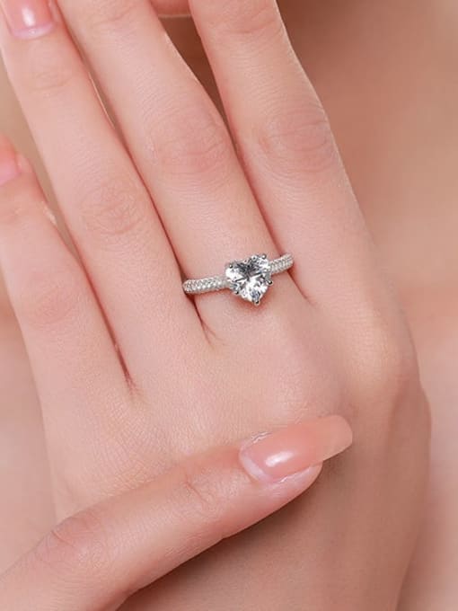 Ring - Heart Ice Crushed – 925 Sterlingsilver med 18 Karats Guldplätering