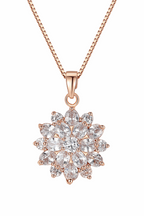Halsband Diamond Sunflower 18 Karats Gold Plated