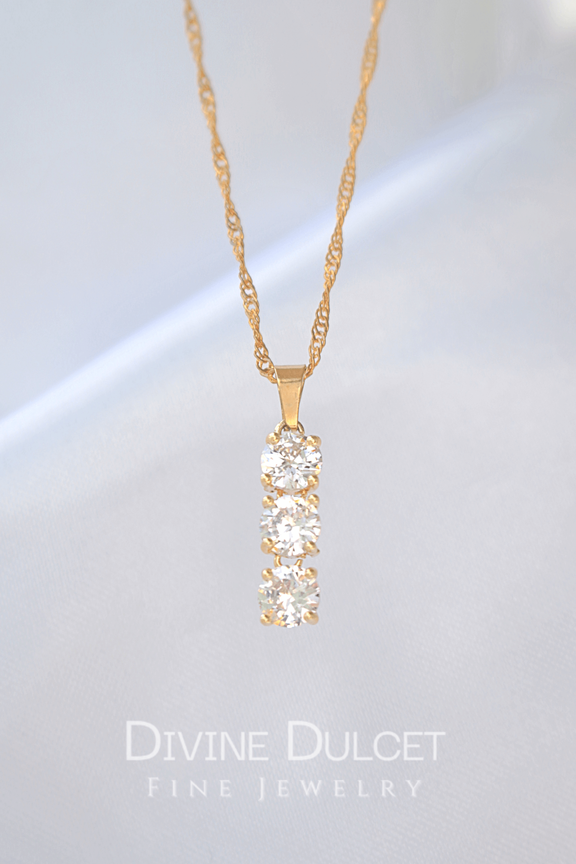 Halsband 24 Karats Cubic Zirconia Drop 