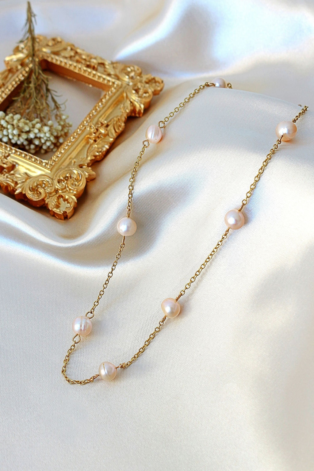 Halsband – 24K Baroque Freshwater Pearls