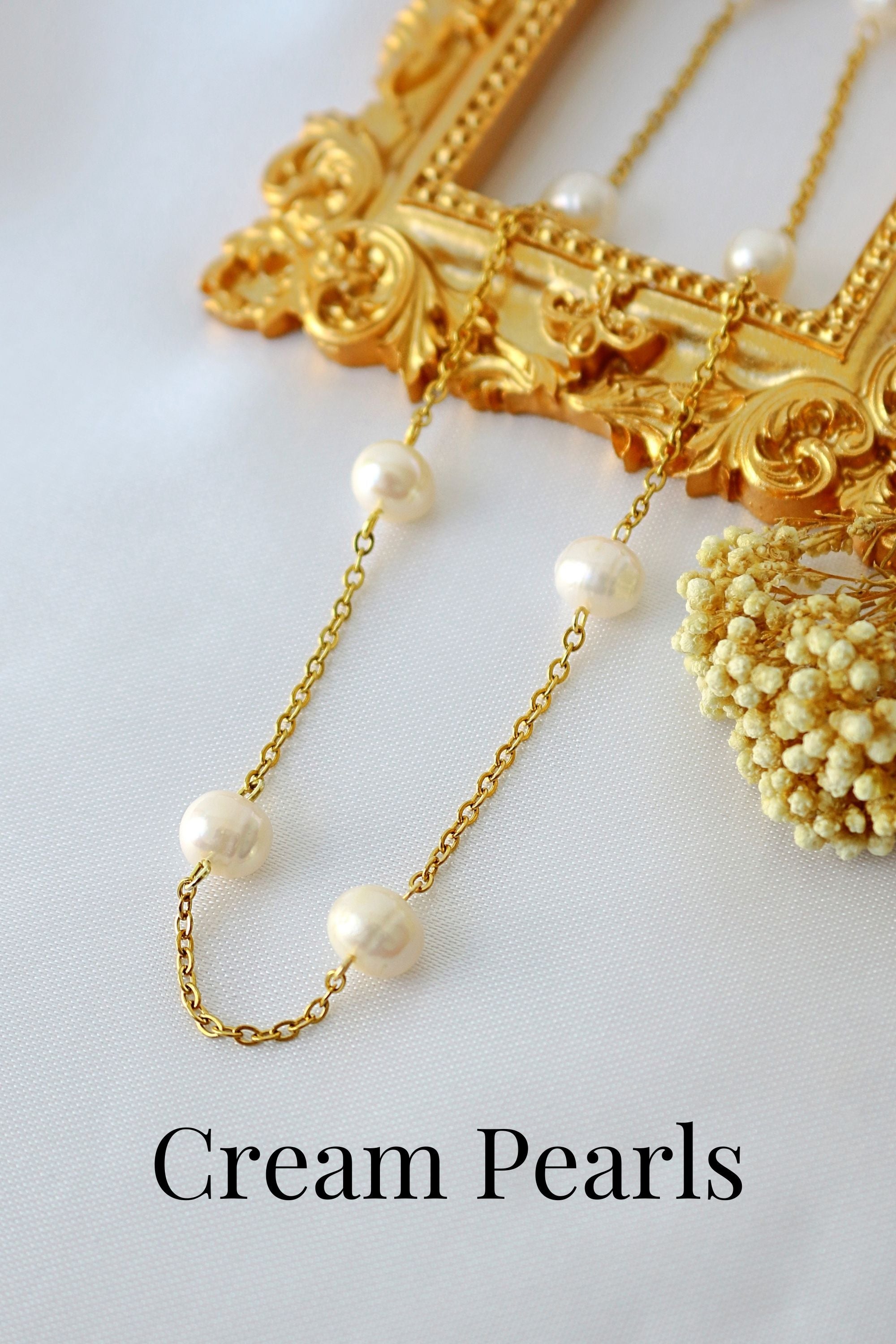 Halsband – 24K Baroque Freshwater Pearls