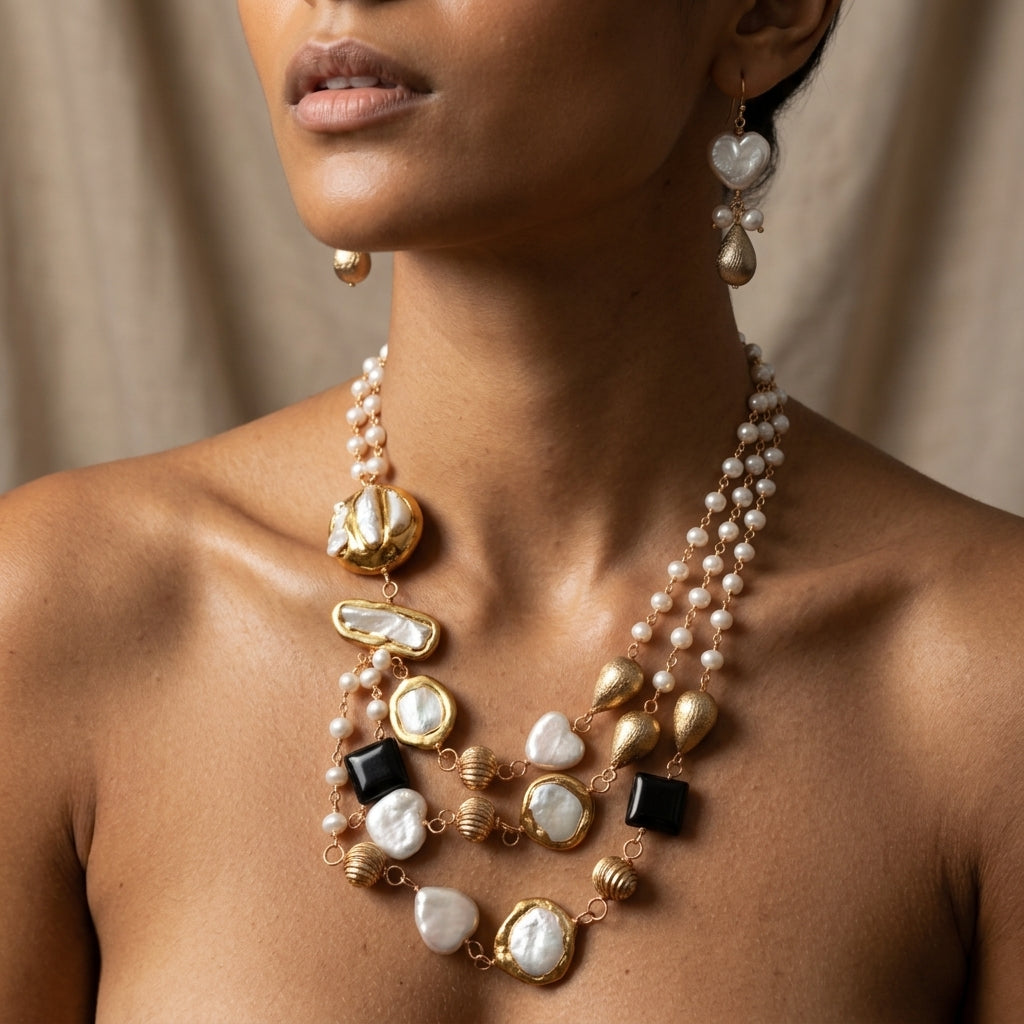 Divine Freshwater Pearl Tassel Necklace