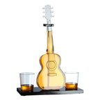 Guitar decanter set with high borosilicate glass 