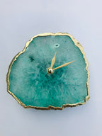 Aqua Agate Desk/Wall Clock/Personalised Momento-1