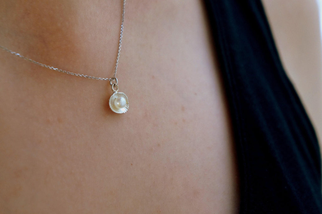 Ocean Pearl Seashell Necklace