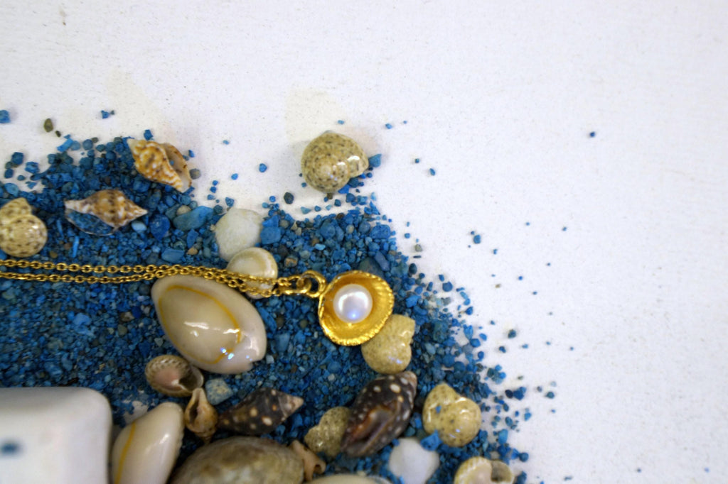 Ocean Pearl Seashell Necklace