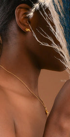 Havssnäcka Halsband i Guld