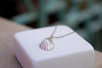 Real Sea Shell Pendant Necklace, Handmade Nature Jewelry, Organic Nature Pendant, Unique Gift for Nature Lovers, Gold or Sterling Silver 925