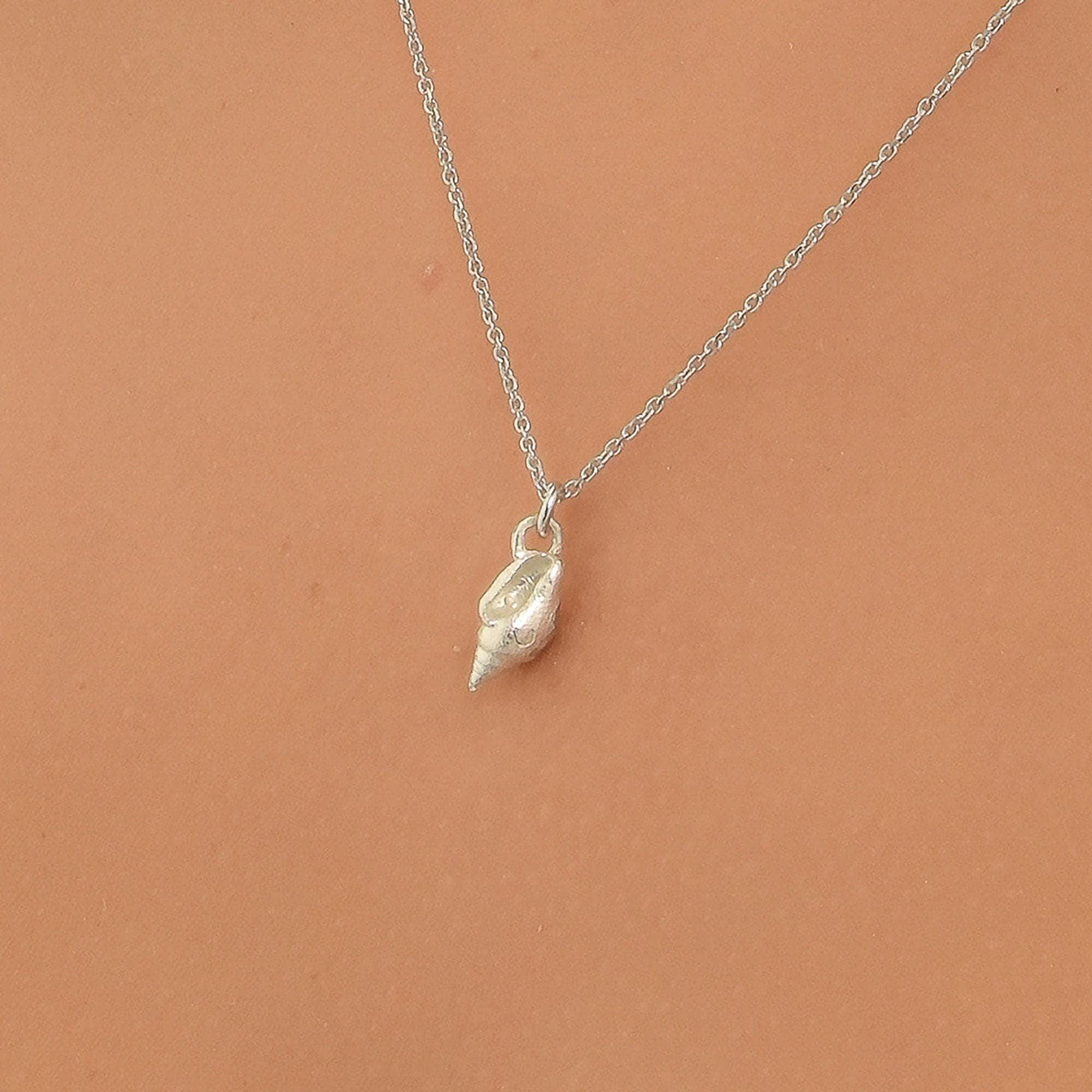 Havssnäcka Halsband i Guld