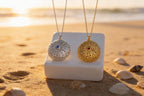 Real Sea Urchin Necklace, Handmade Nature Jewelry, Organic Beach Pendant, Gift for Health & Prosperity, Gold or Sterling Silver 925