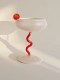 Jelly Bean Coupe Glass – Handblåst Cocktailglas med Lekfull Elegans