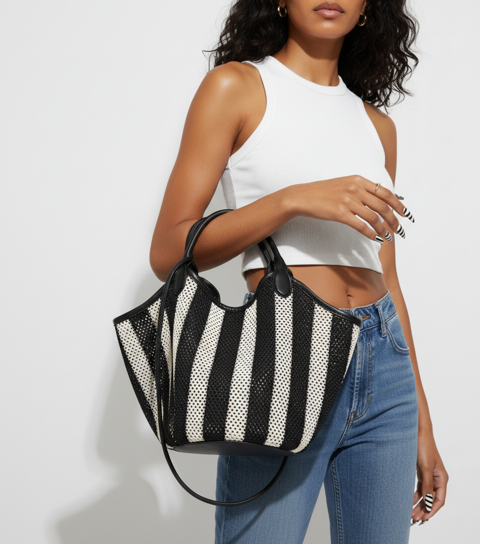Untamed Woven Stripe Bag