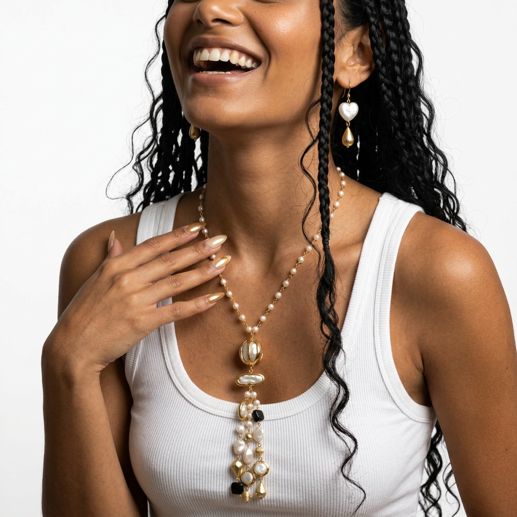 Divine Freshwater Pearl Tassel Necklace