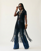 Wild Heart Fringe Cotton T-Shirt