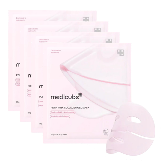 Medicube PDRN Pink Collagen Gel Mask Pack 4 x 28ml