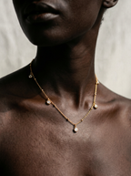 Vibrant Gold Crystal Necklace